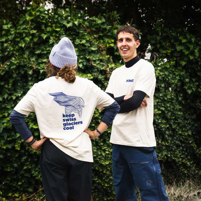 T-shirt - Limited Edition «Keep Swiss Glaciers Cool» blue
